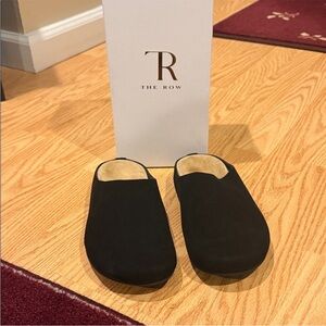 The Row Black Slip-On Shoes